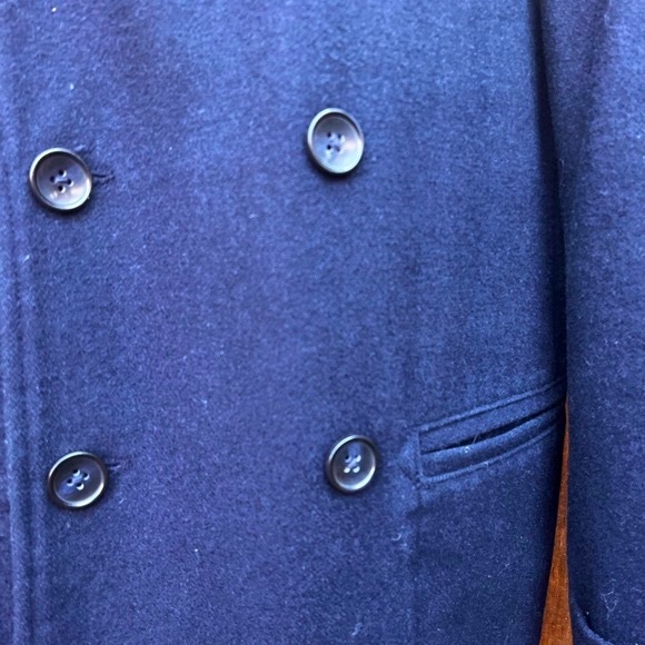 Men’s GAP Double Breasted Wool Pea Coat - Picture 4 of 9